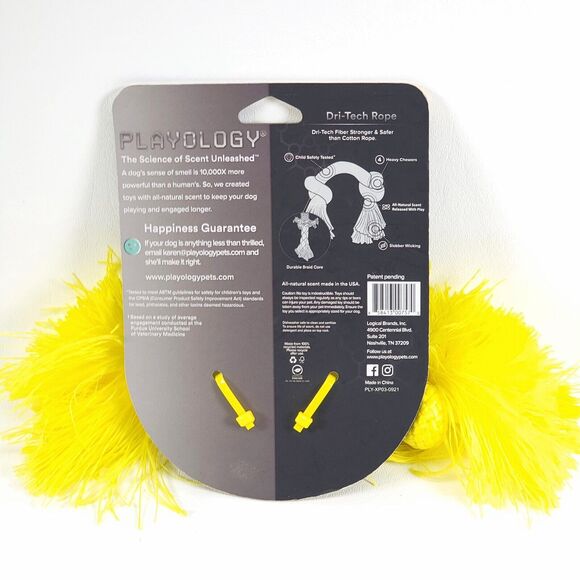 Playology Dog Toy All Natural Dri-Tech Rope Chicken Scent SMALL Up To 15 lbs NEW - Picture 5 of 7